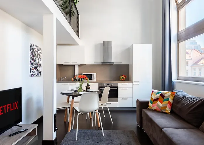 Apartman Loft Spacious In Prága
